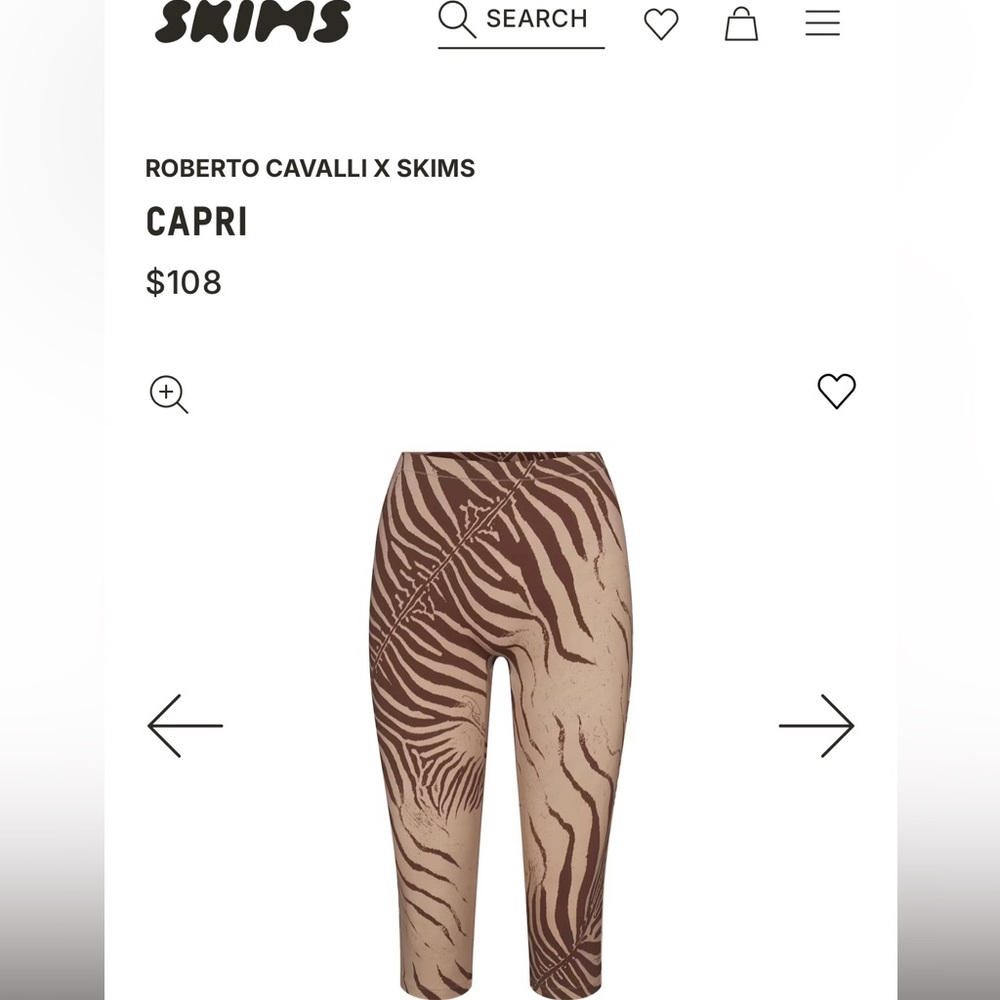 SKIMS x Roberta Cavalli Capris